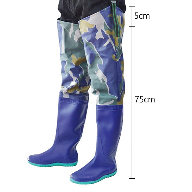 Hip Waders – Waterproof Hip Waders for Men or Women with Boots Lightweight  Wading Hip Boots for Fishing(Blue) 