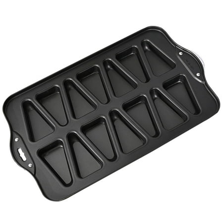 

Brownie Baking Tray | Mini Triangle Muffin Mold Nonstick Cupcake Pan for Kitchen Cake Shop Restaurant | Carbon Steel Baking Tray Baking Bakeware for Oven