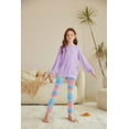 thumbnail image 4 of Arshiner Girls 2 Piece Outfits Long Sleeve Raglan Top with Pockets and Slim Fit Pants Daily Wear Set, 4 of 5