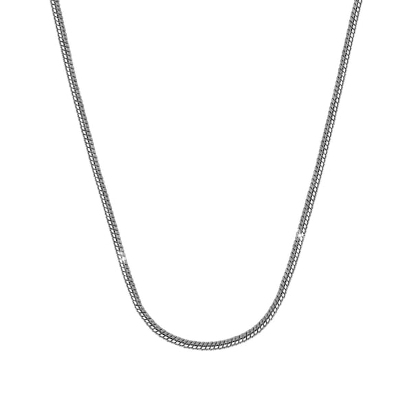 Cate & Chloe Peyton 18k White Gold Plated Stacking Necklace Chain, Gift for Women