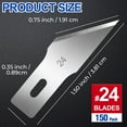 thumbnail image 3 of DIYSELF 150 PCS Exacto Knife Blades 24, Hobby Knife Blades, High Carbon Steel Blades, 3 of 6