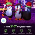 thumbnail image 4 of Gymax Christmas Inflatable Penguins Family Pre-Lit Festive Inflatable w/ LED Lights, 4 of 10