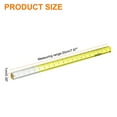 thumbnail image 2 of Uxcell Acrylic Clear Straight Rulers 20cm Metric Transparent Gradient Three-Dimensional Plastic Ruler Square Cube Measuring Tool for Classroom Office, Yellow, 2 of 7