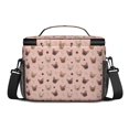 thumbnail image 3 of French Bulldog and Bone Pink Pattern Insulated Lunch Box for Women Men, Medium Leakproof Cooler Bag with Adjustable Strap, 10"x6.7"x8", 3 of 6