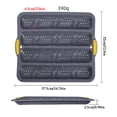 thumbnail image 3 of Silicone Bread Pan French Bread Loaf Baking Mold 4-Cavity Non-Stick Perforated Macaron Mold with Metal Frame for Homemade Bread Pastry Bagel Professional Baker Kitchen Tool, 3 of 8