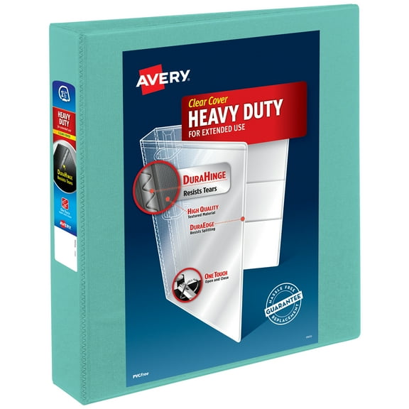 Avery Heavy-Duty View Binder, 1.5 inch, 1 Mint Binder (79271)