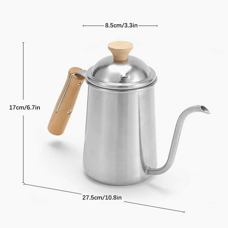 Gooseneck Coffee Kettle Stainless Steel Pour Over 650ML Coffee