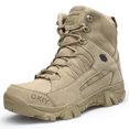thumbnail image 1 of Zapatos de hombre de caña alta y cómodos de primavera, botas tácticas para exteriores, botas militares antideslizantes que absorben los golpes y resistentes al desgaste, 1 of 6