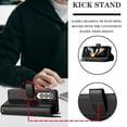 thumbnail image 5 of SaniMore Wallet Case for Samsung Galaxy Z Fold 4, RFID Blocking PU Leather Zipper Handbag Purse Flip Cover, Kickstand Folio Case with Card Slot Wrist Strap Lanyard for Samsung Z Fold 4, Black, 5 of 8