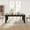 Black, variant on Farmhouse Dining Table for 6-8 People, 71 in Long Kitchen Tables with Wooden Sturdy Frame, 6 ft Large Rectangular Dinner Table for Dining Room, Kitchen, Black, 71" Non-extendable