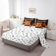 thumbnail image 5 of Manfei Teens Video Gaming 7-Piece Bedding Comforter Set,Console Game Lover King Bedding Sets,Orange Black Bed Sheets For Kids,Microfiber Bedroom Decor Reversible, 5 of 8