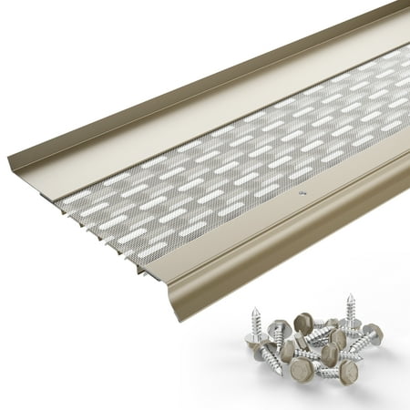 Waterlock Micromesh 6 inch Gutter Guards Leaf Protection 50 Feet Sandcastle Stainless Steel Mesh Aluminum Gutter Covers Contractor Grade Gutter Guard from Manufacturer