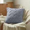 thumbnail image 1 of Feltree Soft 18x18 Pillowcase , Decorative Couch Rectangular Pillows Covers 18 Inch, Furry Fuzzy Cottages Throw Pillowcase, 1 of 8