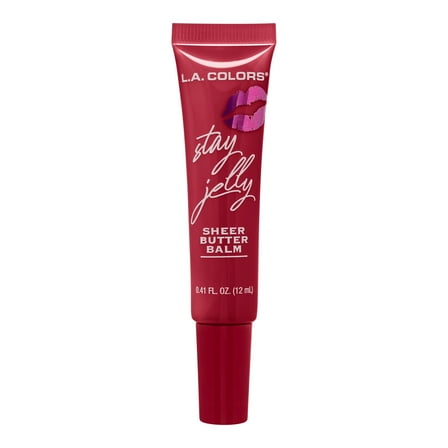 L.A. COLORS Stay Jelly Sheer Butter Balm, Secret Love, 0.41 fl oz