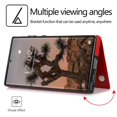 thumbnail image 3 of Wallet Case Compatible With Samsung Galaxy S24 Ultra, Pu Leather Flip Cover With Magnetic Clasp Kickstand Card Holder, 3 of 5
