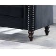thumbnail image 3 of Modern Sofa Chair Living Room Chair Microfiber Sofa Couch Seat for Living Room, Bedroom, Small Space, Black, 3 of 6
