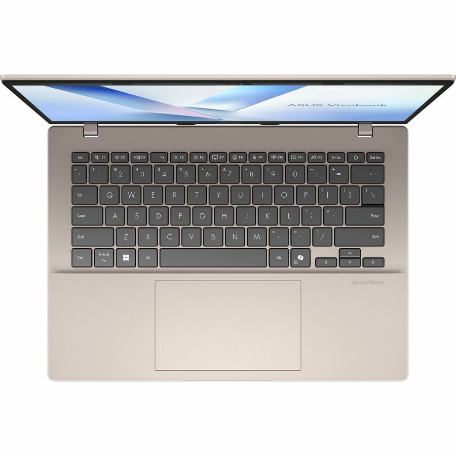 Asus VivoBook 14 M1407 M1407KA-PS74 14" Copilot+ PC Notebook, WUXGA, AMD Ryzen AI 7 350, 16 GB, 512 GB SSD, Platinum Gold