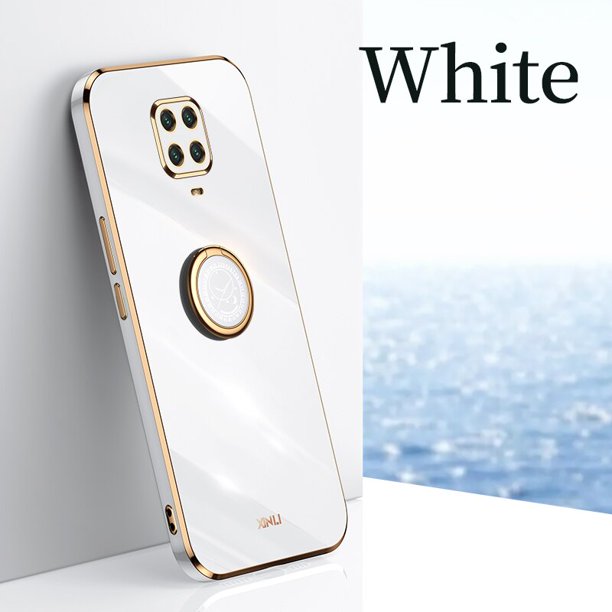 Funda de teléfono con soporte de anillo de dedo cuadrado para Xiaomi Redmi Note 9 Pro Max Note9 S 9s 9pro, funda de silicona suave de lujo con soporte Tan Jianjun unisex