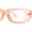 Pêche, variante sur Lunettes de Soleil en Plastique pour Femmes, Couleur Pop, Rondes, Mod, Rectangle Étroit, Jaune