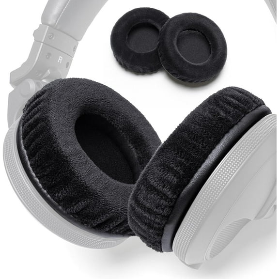 HDJ-X7 HDJ-X5 HDJ-X10 Replacement Ear Pads Compatible with Pioneer HDJ X7 HDJ X5 HDJ X10 DJ Headphones Premium Velour Cover & Memory Foam for Enhanced Comfort & Sound Quality