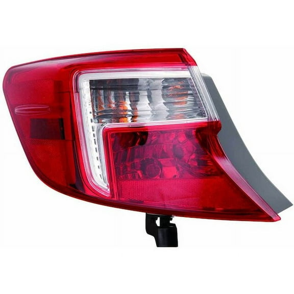 Left Outer Tail Light Assembly - Compatible with 2012 - 2014 Toyota Camry 2013