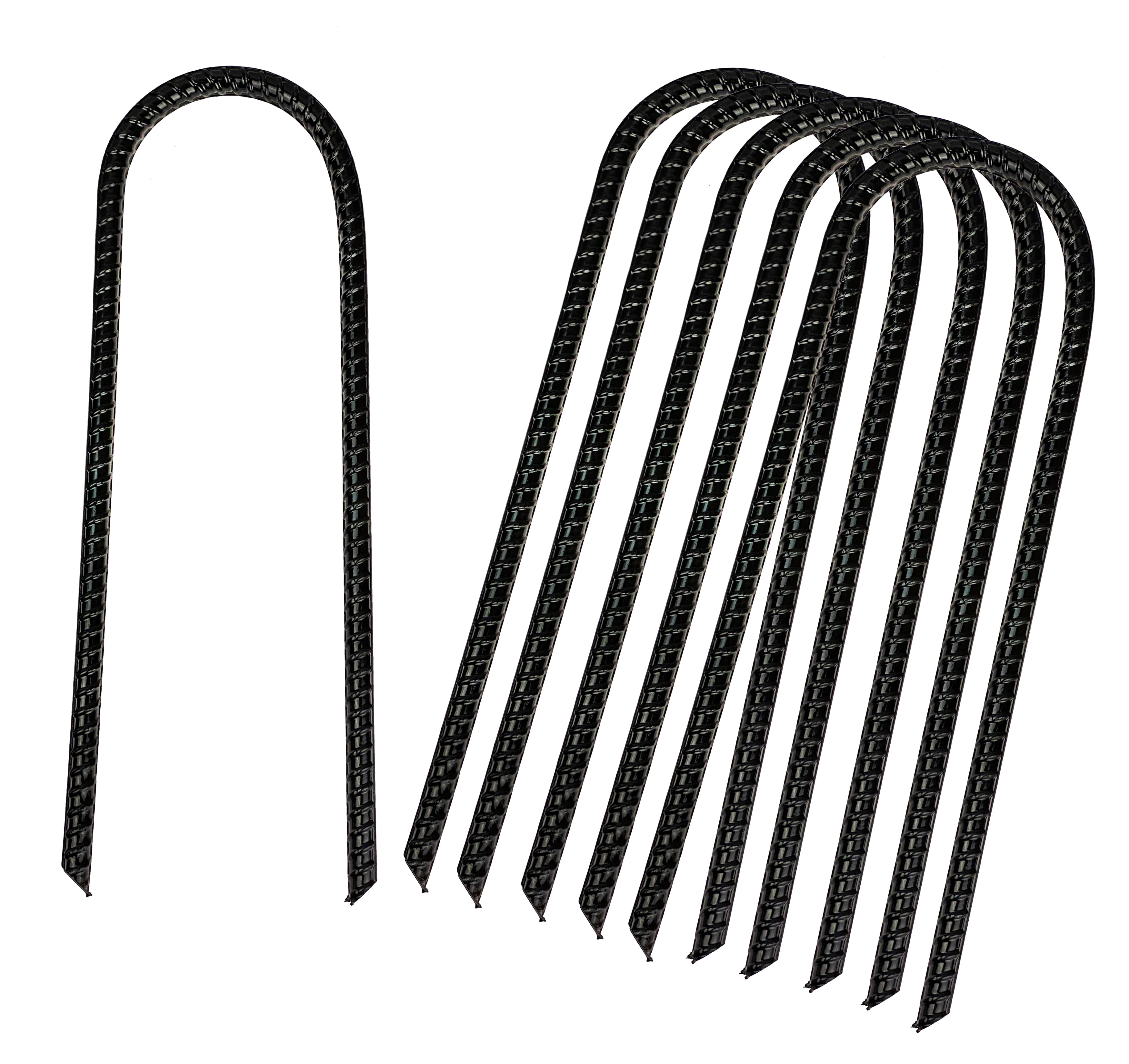 Urbalabs 12" Rebar Trampoline Stakes (6 Pack) Extra Heavy Duty Metal