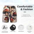 thumbnail image 3 of Balery Cute Forest Mushrooms Bañador para hombre, shorts de playa de secado rápido con entrepierna y forro de compresión-Large, 3 of 6