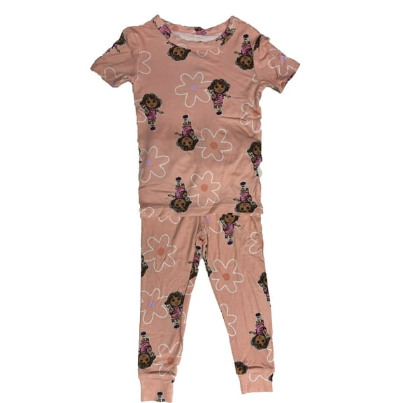 dora the explorer 2t short sleeve pajama set