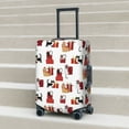 thumbnail image 5 of Yiaed Cute Cat And Christmas Gift Print Travel Luggage Cover Suitcase Protector Fits 18-32 Inch Luggage Wheel Covers Patterned Elastic Luggage Anti-scratch（No luggage）-Large, 5 of 5