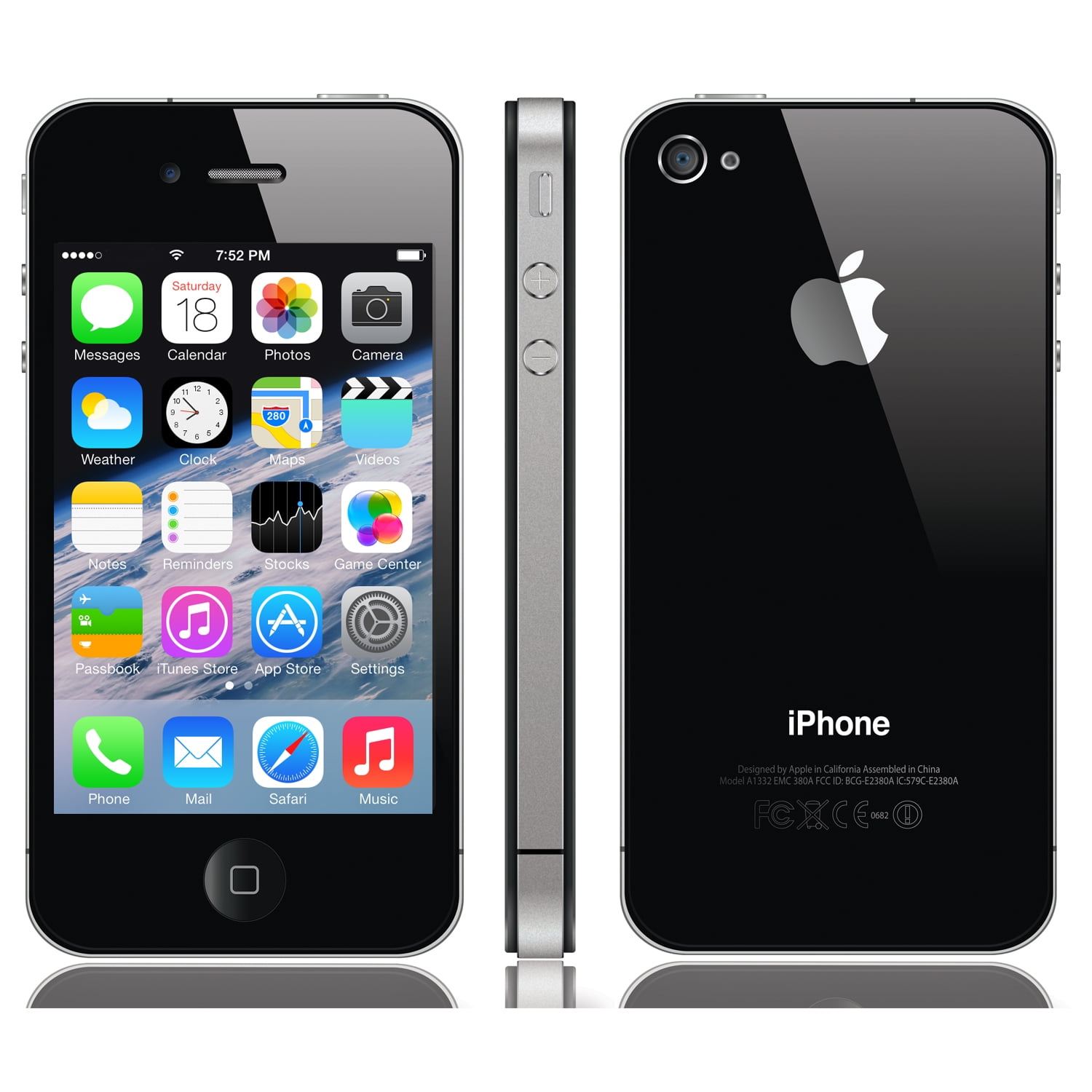 pave skæbnesvangre operation Restored Apple iPhone 4S 16GB Black (Unlocked) (Refurbished) - Walmart.com