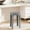 Gray, variant on Plastic Stackable Stool for Dining Room Bedroom - Round Footstool with Versatile Use as Side Table Extra Seating or Step Stool - Modern Minimalist Design Easy to Move and Store - 18.11 x 11.81in