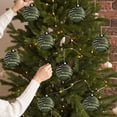 thumbnail image 4 of 12 Pcs Velvet Christmas Ball Ornaments Set, Flocked Shatterproof Xmas Tree Decorations with Glitter for Holiday Home Wedding Party Decor, 4 of 4