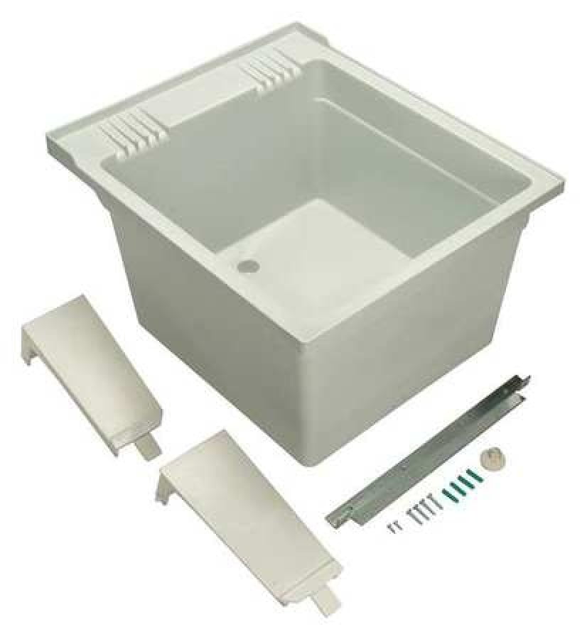 Zurn Ms2620w Aw 22 3 8 In W X 26 L 14 H Wall Mount Utility Sink Com - How To Mount A Laundry Tub The Wall