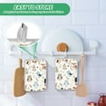 thumbnail image 6 of Oven Mitts 2 Pcs Pot Holders Sets Heat Resistant Hot Pads for Kitchen Cooking Baking 7"x9.8" Cute Owl Fox Tree, 6 of 7