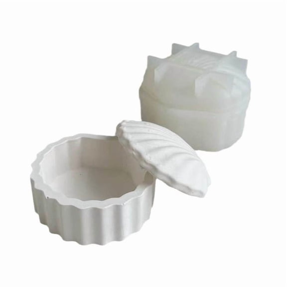 CEORPER Shell Shaped Mold Epoxy Resin Silicone Mold for DIY Storage Box Decorations