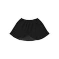 thumbnail image 3 of iiniim Girls Ballet Dance Chiffon Skirt Wrap Over Scarf Skirt Tutu Short Dress 2-14 A Black 6-10, 3 of 7