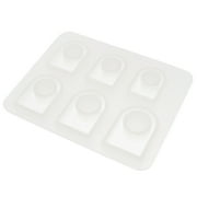 Angle View: DIY Handmade Round Mould Earring Jewelry Making Mold Silicone Resin Model