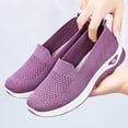 thumbnail image 4 of Wensltd Women Solid Mesh Walking Shoes Comfy Lightweight Slip On Round Toe Casual Shoes, 4 of 8