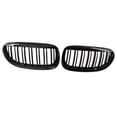 thumbnail image 1 of Rejilla Frontal de Riñón Cola 2 Piezas negro brillante Parachoques, 1 of 8