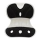 thumbnail image 1 of Petal Shaped Breathable Fabric Office Seat Cushion Lumbar and Back Support Black, 1 of 4