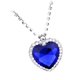 thumbnail image 5 of Collar con Colgante en Corazón Clásico Titánico de Regalo para Mujeres de Azul Joyería Sunnimix Collar colgante de cristal, 5 of 8