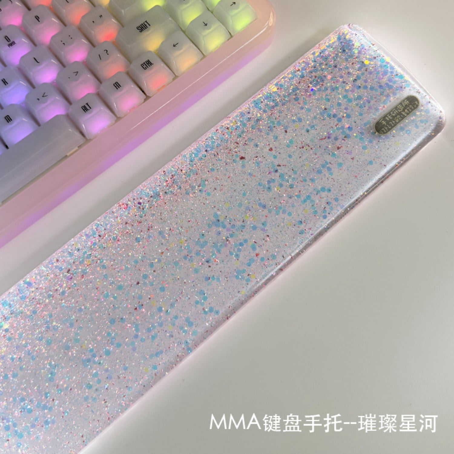 Unbranded Valentine's Gift Memory Foam Keyboard Wrist Rest, Champagne Gold