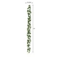 thumbnail image 3 of Efavormart 6 ft Cream 20 Flowers UV Protected Silk Rose Garland Bendable Wire Vines Artificial Flower Garland, 3 of 11