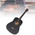 thumbnail image 3 of Guitarra Acústica, Agarre Cómodo Redondeado, Kit De Guitarra Acústica Negra Mate De 38 Pulgadas Para Aprender Para Adultos, 3 of 7