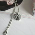 thumbnail image 4 of GKNET 3D Crystal Rhinestone Volleyball Pendant Snake Chain Necklace Unisex Jewel_tu, 4 of 6