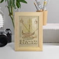 thumbnail image 4 of Antique Ship Plan I -Framed Print w/glass-Natural Wood, 4 of 7