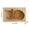 thumbnail image 4 of DAMAI DIY Wooden Cute Cookie Mold, 3D Carved Wooden Cracke Cutter Embossing Molds, Wood Biscuit Molds Stamps for Baking Halloween Thanksgiving Christmas(Cat), 4 of 9