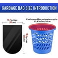 thumbnail image 4 of Mightlink 5 Rolls Small Trash Bags, Thin Material Disposable Kitchen Garbage Bags, Durable Plastic Trash Bags for Office Home Bedroom Waste Bin, 100 Counts, 4 of 8