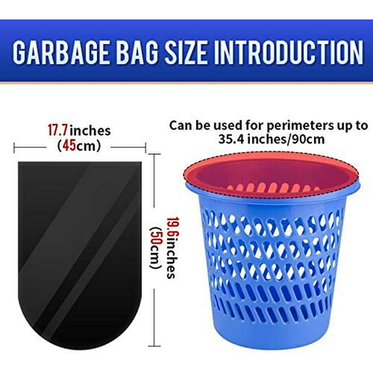  3 Rolls Small Trash Bags - 60 Counts Durable 4 Gallon Small  Garbage Bags For Home Office Kitchen Bathroom Bedroom Trash Can linersPink