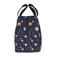 thumbnail image 5 of ZICANCN Insulated Lunch Bag for Women Men,Pink Yellow Floral Texture Reusable Cute Lunch Bags for Picnic School Work Office, 5 of 8
